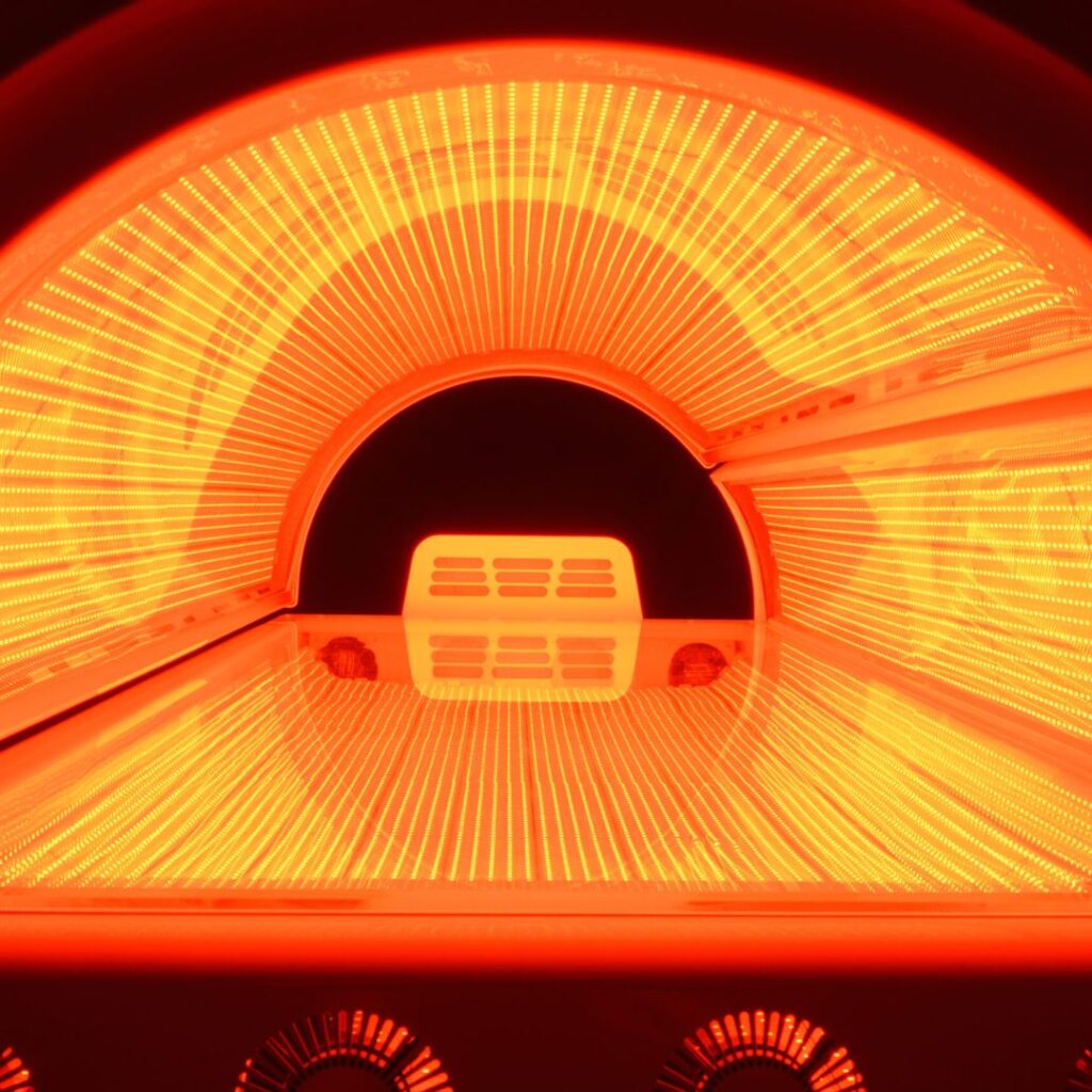 red light therapy machine