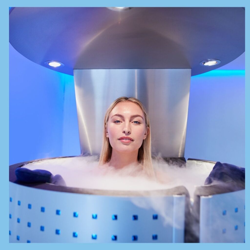 woman in cryochamber